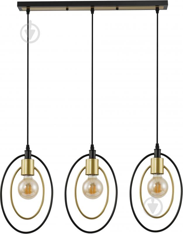 Світильник підвісний Sensio Venus 3x40 Вт E27 чорний із золотим ALG-07477/3L - фото 1 Світильник підвісний Sensio Venus 3x40 Вт E27 чорний із золотим ALG-07477/3L - фото 1