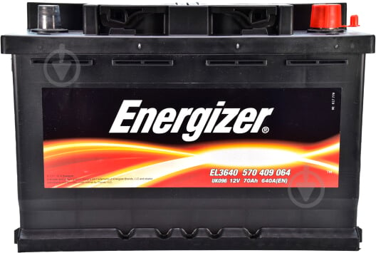 Акумулятор автомобільний Energizer 6 CT-70-R 70Ah 640A 12V «+» праворуч (570 409 064) - фото 1