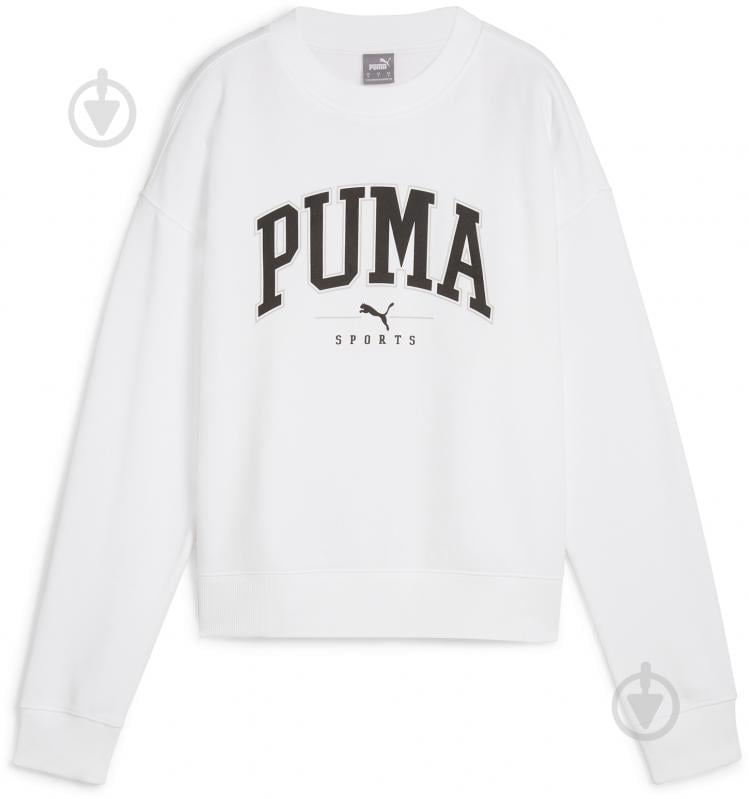 Свитшот Puma PUMA SQUAD CREW FL 68153902 р.XL белый - фото 1