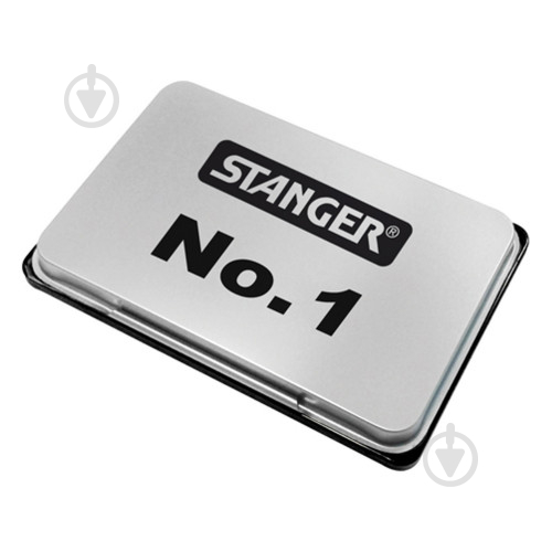 Подушка штемпельна No.1 126х81 мм чорна 380006 Stanger - фото 2