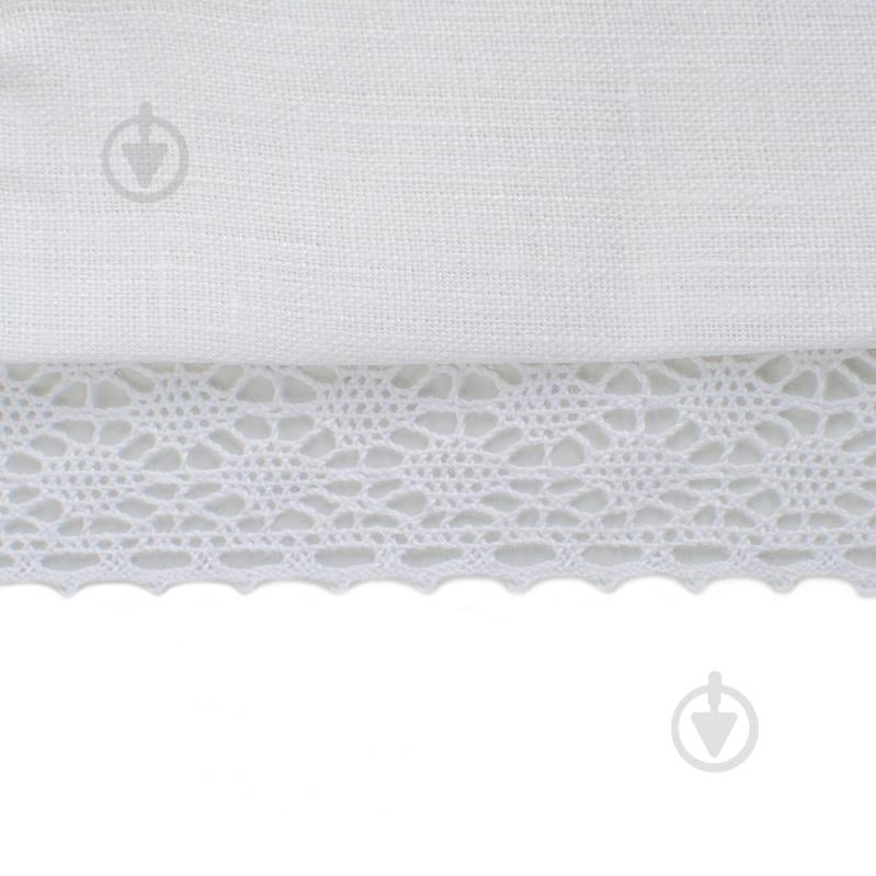 Полотенце пасхальное с кружевом Церковь 40x75 см белый с золотым - фото 3 Полотенце пасхальное с кружевом Церковь 40x75 см белый с золотым - фото 3