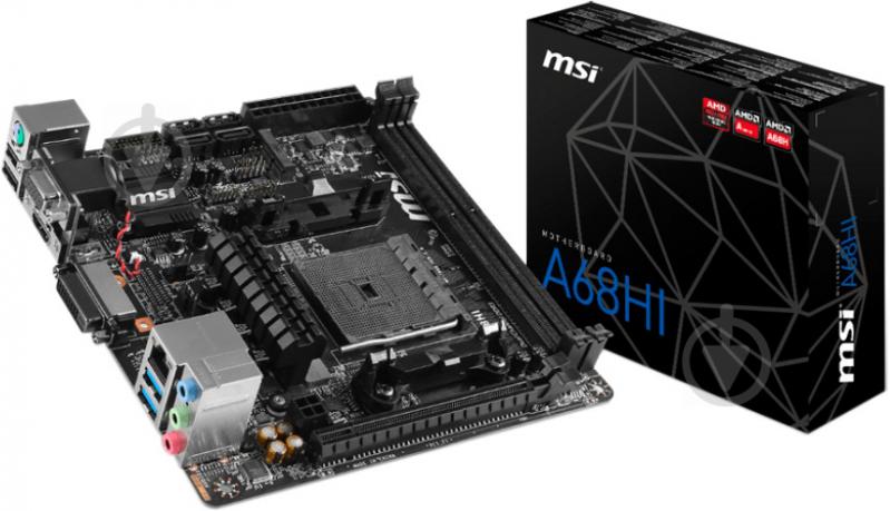 Материнська плата MSI A68HI (Socket FM2+, AMD A68H, mini ITX) - фото 3