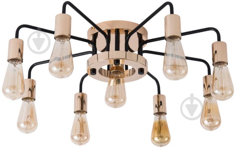 Люстра потолочная Arte Lamp Gelo A6001PL-9BK 9x40 Вт E27 черный - фото 1