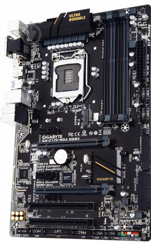 Материнська плата Gigabyte GA-Z170-HD3 DDR3 (Socket 1151, Intel Z170, ATX) - фото 3