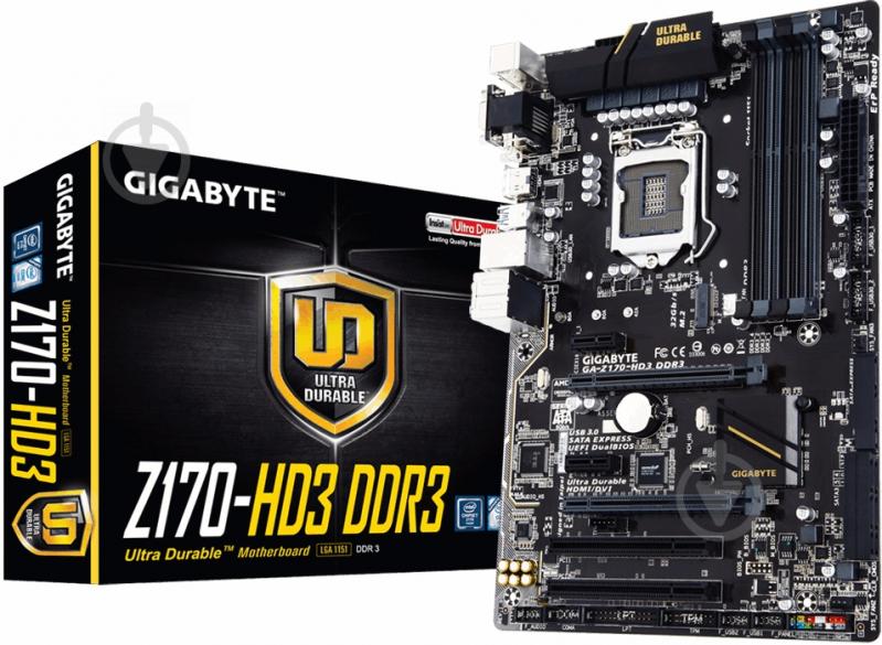 Материнська плата Gigabyte GA-Z170-HD3 DDR3 (Socket 1151, Intel Z170, ATX) - фото 4