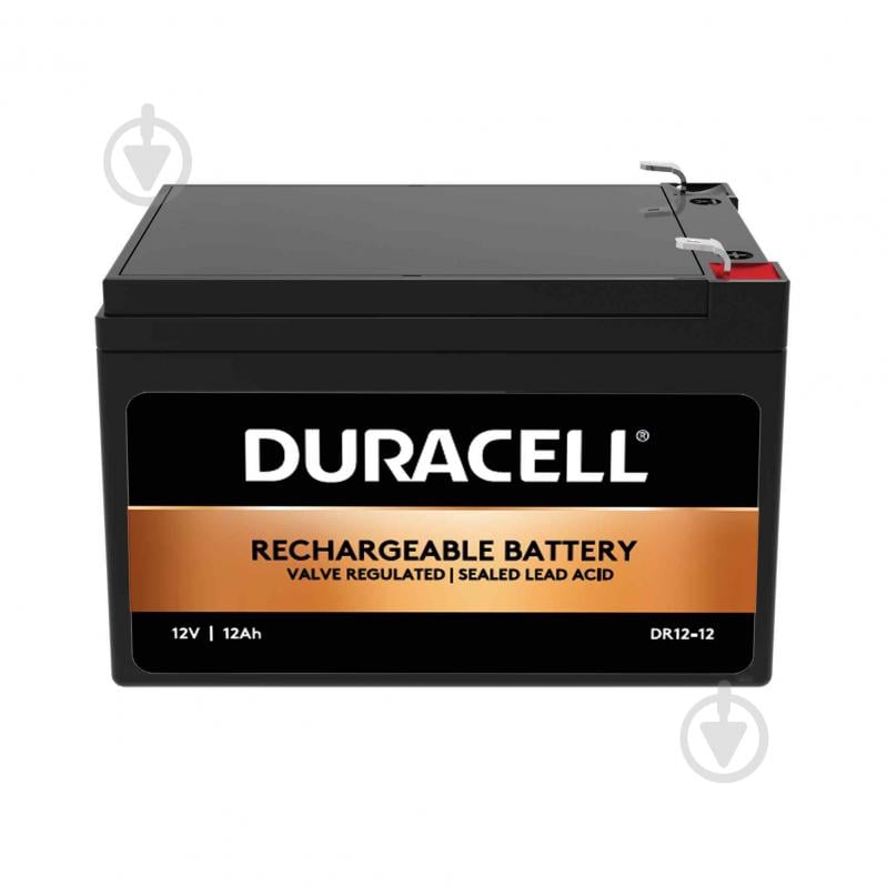 Батарея аккумуляторная Duracell 12V 12Ah AGM (DR12-12) - фото 1