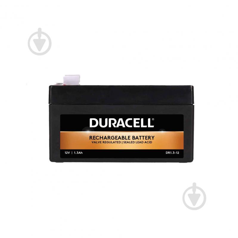 Батарея аккумуляторная Duracell 12V 1.3Ah AGM (DR1.3-12) - фото 1