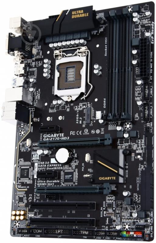 Материнская плата Gigabyte GA-Z170-HD3 (Socket 1151, Intel Z170, ATX) - фото 2