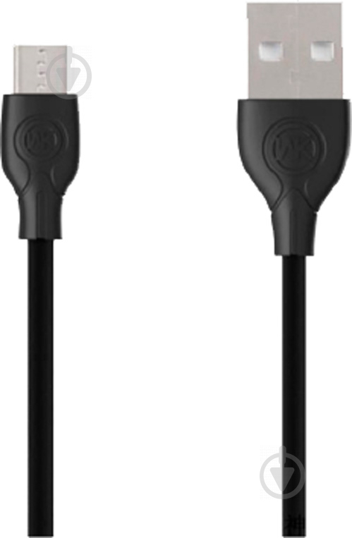 Кабель WK USB – microUSB 1 м чорний (346530) Ultra WDC-004 - фото 1