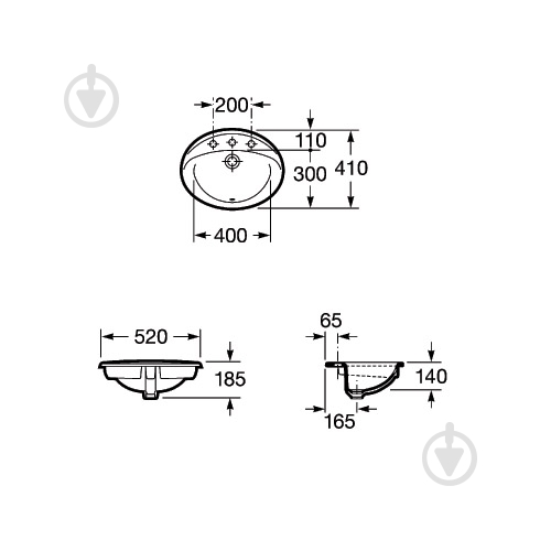 Умывальник ROCA Rodeo 327866000 - фото 2