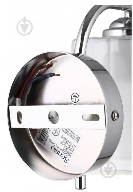 Світильник настінний Sensio Serpens 40 Вт E27 прозорий/хром ALG-07491/1W - фото 4