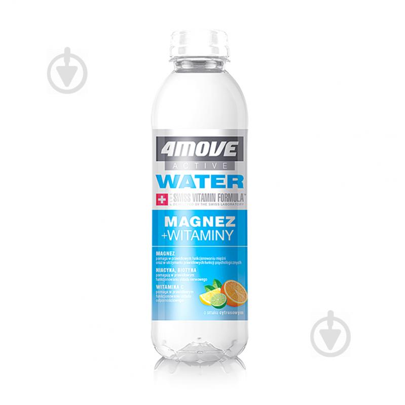 Вода 4MOVE витаминизированная ACTIVE WATER PET MAG+WIT.B6 556 мл - фото 1