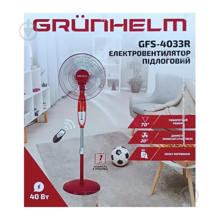 Вентилятор Grunhelm GFS-4033R - фото 3