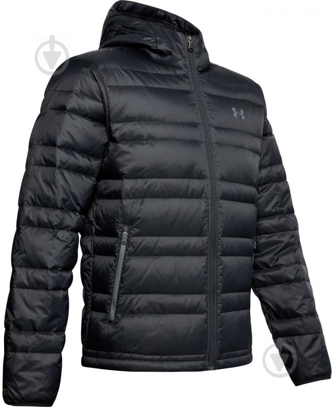 Пуховик чоловічий зимовий Under Armour UA Armour Down Hooded Jkt 1342738-001 р.S/M чорний - фото 1