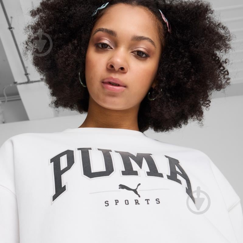 Свитшот Puma PUMA SQUAD CREW FL 68153902 р.XS белый - фото 4