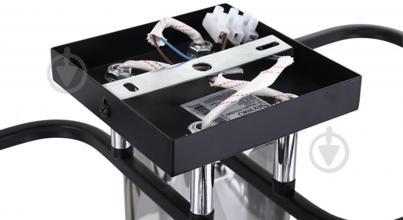 Люстра стельова Sensio Hercules 4x40 Вт E27 чорний/димчастий ALG-07552/4 - фото 5 Люстра стельова Sensio Hercules 4x40 Вт E27 чорний/димчастий ALG-07552/4 - фото 5