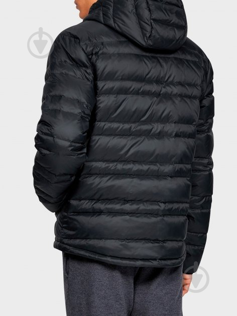 Пуховик чоловічий зимовий Under Armour UA Armour Down Hooded Jkt 1342738-001 р.3XL чорний - фото 2