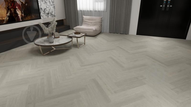 Ламінат вініловий (SPC) GROSS WALD Herringbone Vibe Nordic Ash 5 мм - фото 2