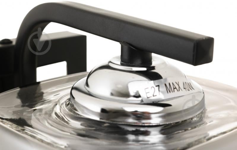 Світильник настінний Sensio Hercules 40 Вт E27 чорний/димчастий ALG-07552/1W - фото 4