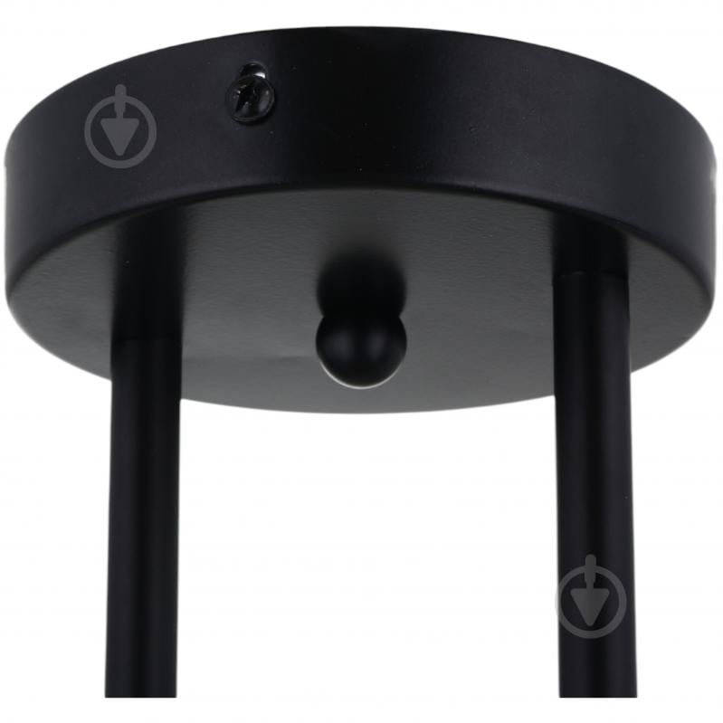 Люстра стельова Sensio Sculptor 2x40 Вт E27 чорний/прозорий ALG-07555/2-Bl - фото 4