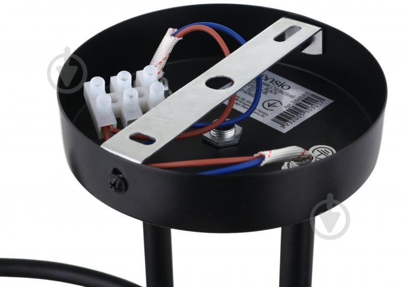 Люстра стельова Sensio Sculptor 2x40 Вт E27 чорний/прозорий ALG-07555/2-Bl - фото 5