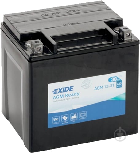 Аккумулятор автомобильный EXIDE AGM 30Ah 430A 12V «+» справа (AGM12-31) - фото 1