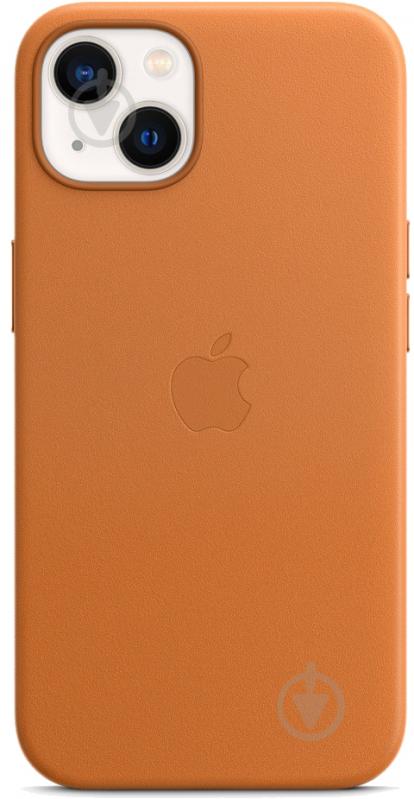 Чохол-накладка Apple Leather Case with MagSafe для Apple iPhone 13 golden brown (MM103ZE/A) - фото 1