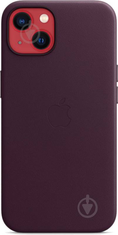 Чохол-накладка Apple Leather Case with MagSafe для Apple iPhone 13 dark cherry (MM143ZE/A) - фото 1