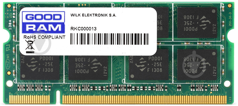 Оперативна пам'ять GOODRAM SODIMM DDR3 2 GB (1x2GB) 1333 MHz (W-AMM13332G) - фото 1