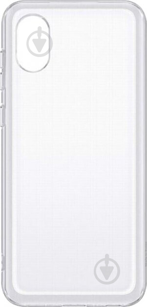 Чехол Samsung Soft Clear Cover для Galaxy A03 Core (A032) Transparent (EF-QA032TTEGRU) - фото 2 Чехол Samsung Soft Clear Cover для Galaxy A03 Core (A032) Transparent (EF-QA032TTEGRU) - фото 2