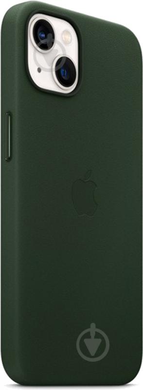 Чохол-накладка Apple Leather Case with MagSafe для Apple iPhone 13 sequoia green (MM173ZE/A) - фото 2