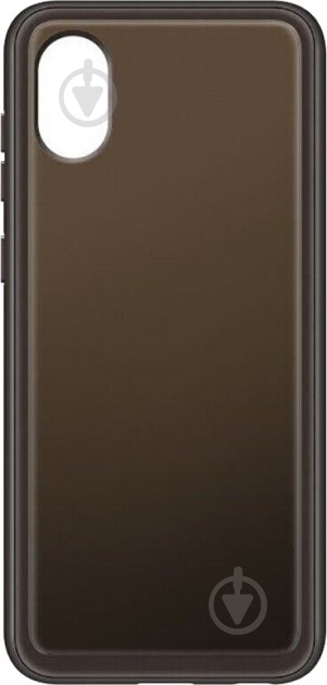 Чохол Samsung Soft Clear Cover для Galaxy A03 Core (A032) Black (EF-QA032TBEGRU) - фото 3