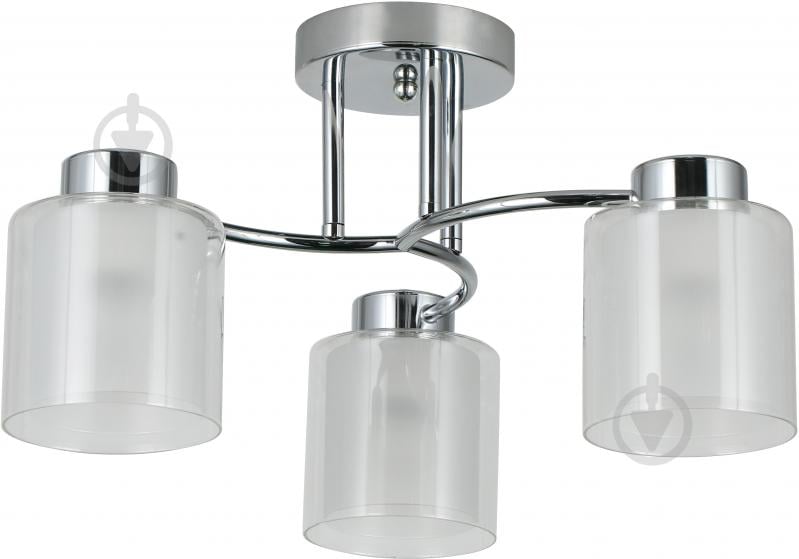 Люстра стельова Sensio Circinus 3x40 Вт E27 хром/білий ALG-07561/3 - фото 1