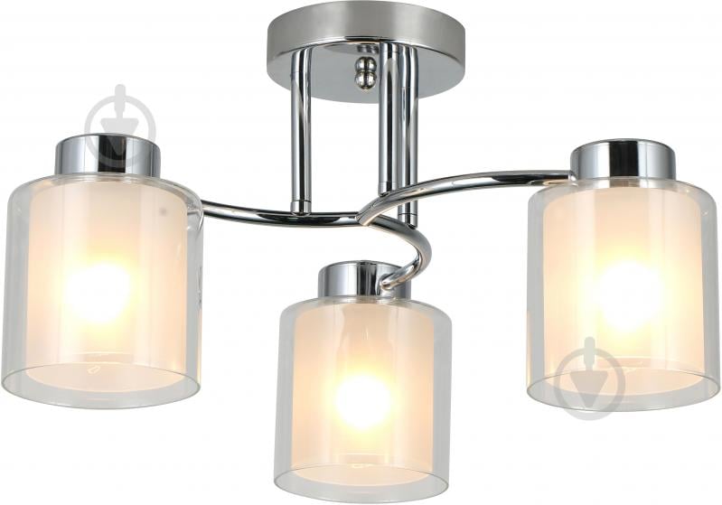 Люстра стельова Sensio Circinus 3x40 Вт E27 хром/білий ALG-07561/3 - фото 2
