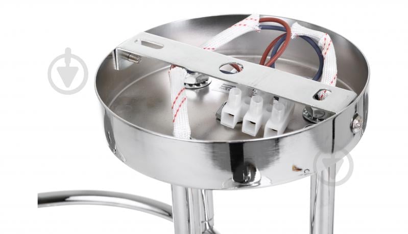 Люстра стельова Sensio Circinus 3x40 Вт E27 хром/білий ALG-07561/3 - фото 5