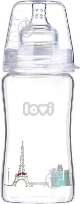 Бутылочка Lovi Diamond Glass Retro boy 250 мл 74/203 - фото 1