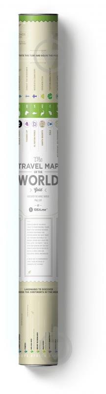 Скретч-карта світу "Travel Map Gold World" (укр) (тубус) - фото 6