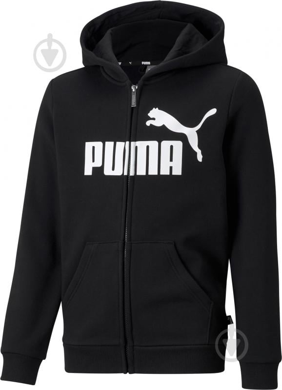 Джемпер Puma ESS BIG LOGO FZ HOODIE FL B 58696701 черный - фото 1