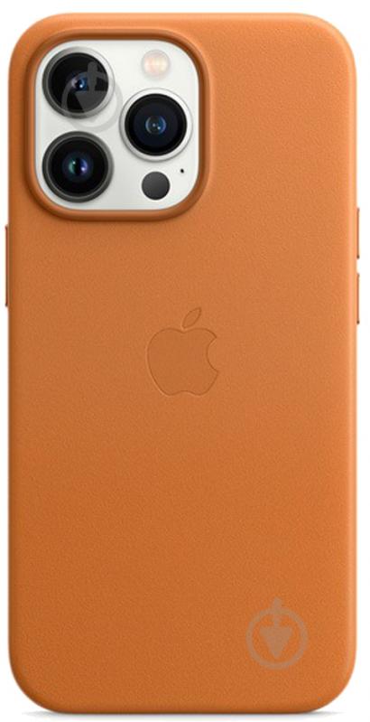 Чохол-накладка Apple Leather Case with MagSafe для Apple iPhone 13 Pro golden brown (MM193ZE/A) - фото 1