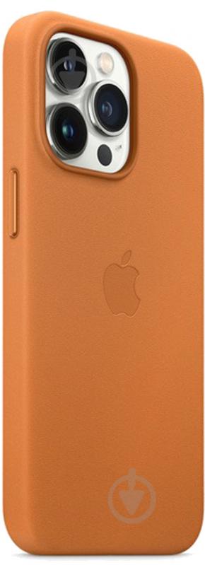 Чохол-накладка Apple Leather Case with MagSafe для Apple iPhone 13 Pro golden brown (MM193ZE/A) - фото 4