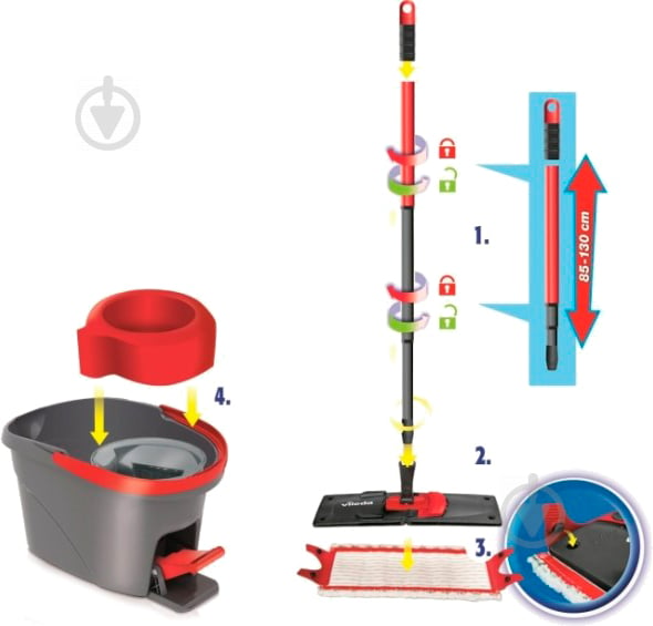 Набор для уборки универсальное Vileda Easywring Ultramat Set - фото 2