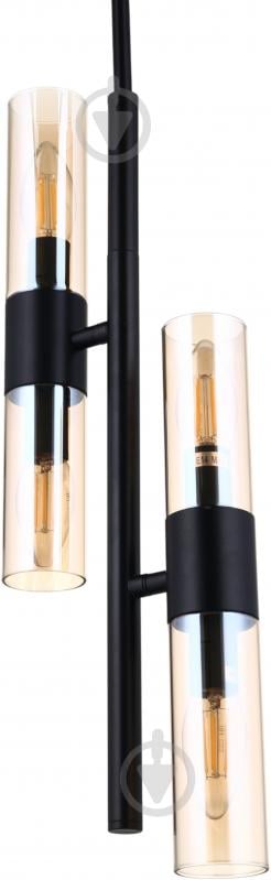Світильник підвісний Sensio Borealis 4x40 Вт E14 чорний/амбер ALG-74783/4 - фото 2 Світильник підвісний Sensio Borealis 4x40 Вт E14 чорний/амбер ALG-74783/4 - фото 2