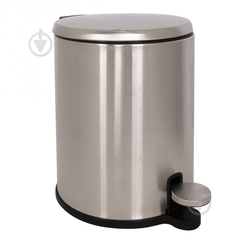 Ведро с педалью PRIMANOVA CIGO 6 л сатин матовый - фото 1 Ведро с педалью PRIMANOVA CIGO 6 л сатин матовый - фото 1