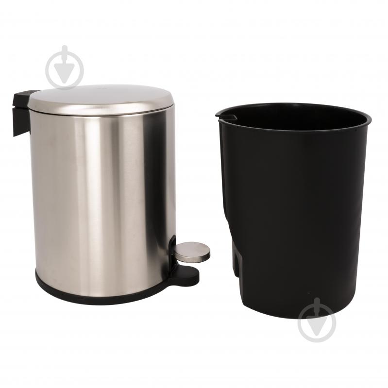 Ведро с педалью PRIMANOVA CIGO 6 л сатин матовый - фото 4 Ведро с педалью PRIMANOVA CIGO 6 л сатин матовый - фото 4