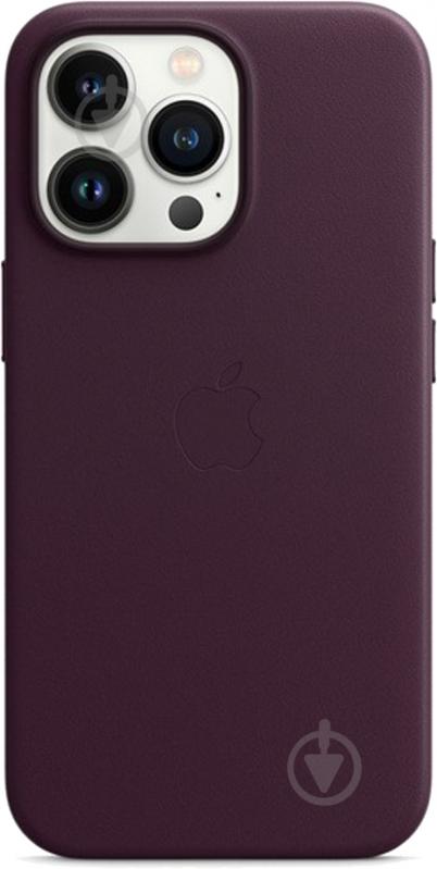 Чохол-накладка Apple Leather Case with MagSafe для Apple iPhone 13 Pro dark cherry (MM1A3ZE/A) - фото 1