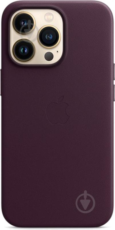 Чехол-накладка Apple Leather Case with MagSafe для Apple iPhone 13 Pro dark cherry (MM1A3ZE/A) - фото 2