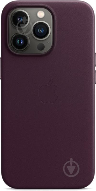 Чехол-накладка Apple Leather Case with MagSafe для Apple iPhone 13 Pro dark cherry (MM1A3ZE/A) - фото 5