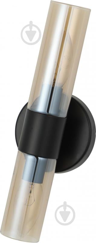 Світильник настінний Sensio Borealis 40 Вт E14 чорний/амбер ALG-74783/2W - фото 1 Світильник настінний Sensio Borealis 40 Вт E14 чорний/амбер ALG-74783/2W - фото 1