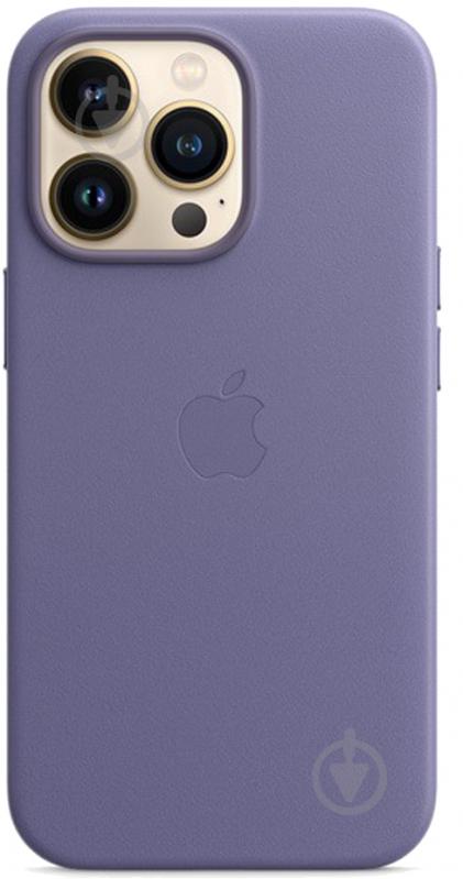 Чохол-накладка Apple Leather Case with MagSafe для Apple iPhone 13 Pro wisteria (MM1F3ZE/A) - фото 3