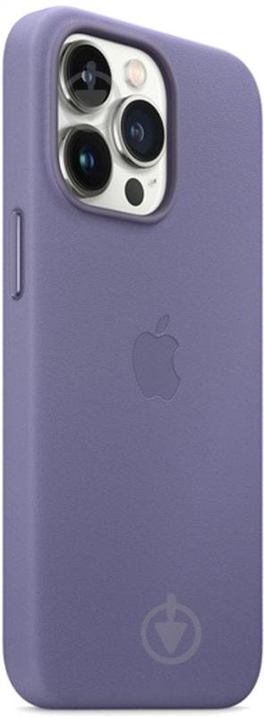 Чохол-накладка Apple Leather Case with MagSafe для Apple iPhone 13 Pro wisteria (MM1F3ZE/A) - фото 4